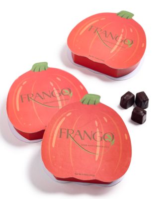 Frango Chocolates - Dark Mint Chocolates in Pumpkin Box, 3 Pack