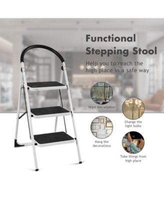 Heavy Duty Industrial Lightweight Folding Stool 3 Step Ladder