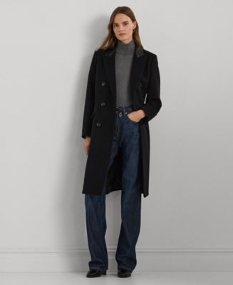特別価格！ RALPH LAUREN Faux Leather Trim Quilted Coat Lauren Ralph Lauren Faux Leather Trim Quilted Coat | Nordstrom