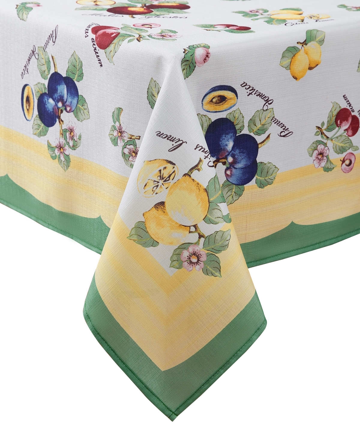 Elrene French Garden Fleurence Stain And Water Resistant 60"x102" Rectangle Tablecloth In Multi