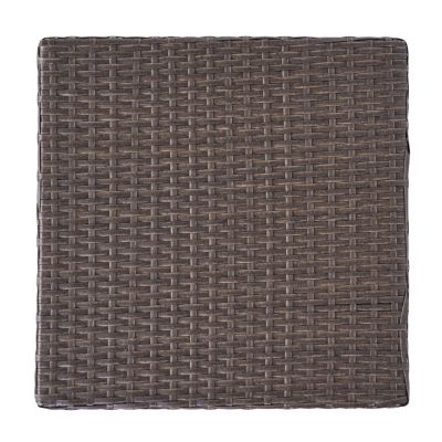 Streamdale Modern Woven Outdoor Side Table for Patio or Deck
