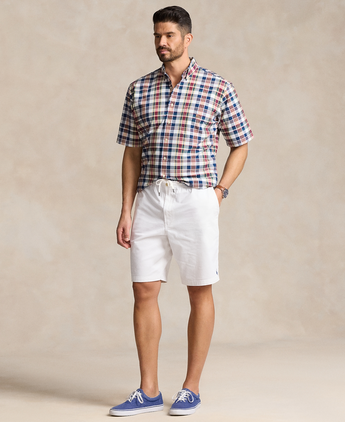 Polo Ralph Lauren Men's Big & Tall Plaid Oxford Shirt