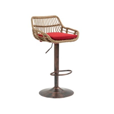 2x Adjustable Swivel Bar Stools with Footrest