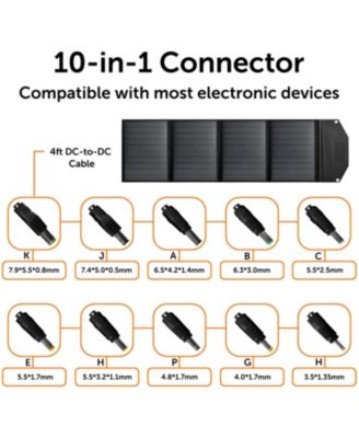 Portable Power Station: 320W, 298Wh/93120mAh &amp; 40W Solar Panel - Combo