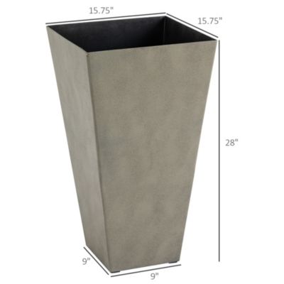 Versatile Matte-Finish Planter Pots Indoor/Outdoor, Self-Draining, Weather-Resistant