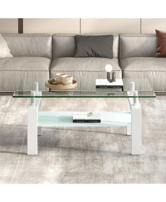 Streamdale Clear Glass Coffee Table
