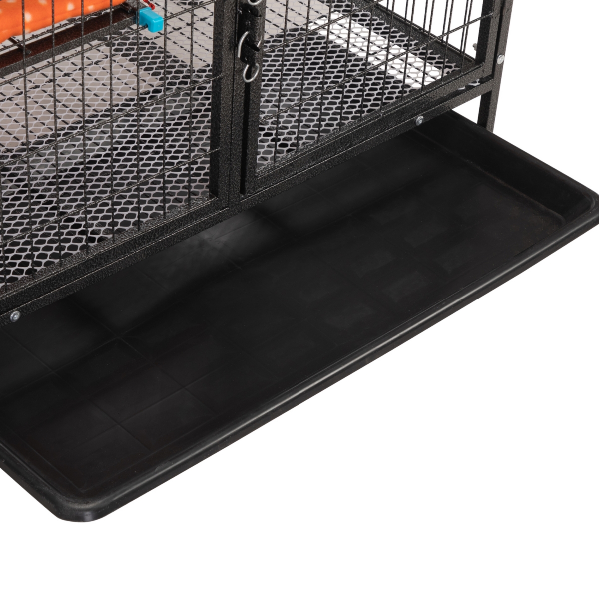 Streamdale 4-Tier Metal Pet Cage with Platforms, Removable Tray, Lockable Casters