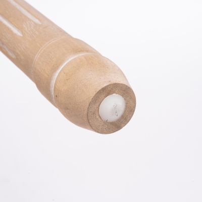 Country Bar Stools with Rattan Back, Beige (Set of 2)