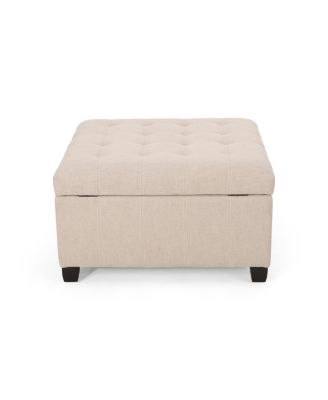 Streamdale Chic Waffle-Stitch Storage Ottoman Unclutter in Style