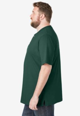 Big & Tall Shrink-Less Lightweight Henley T-Shirt