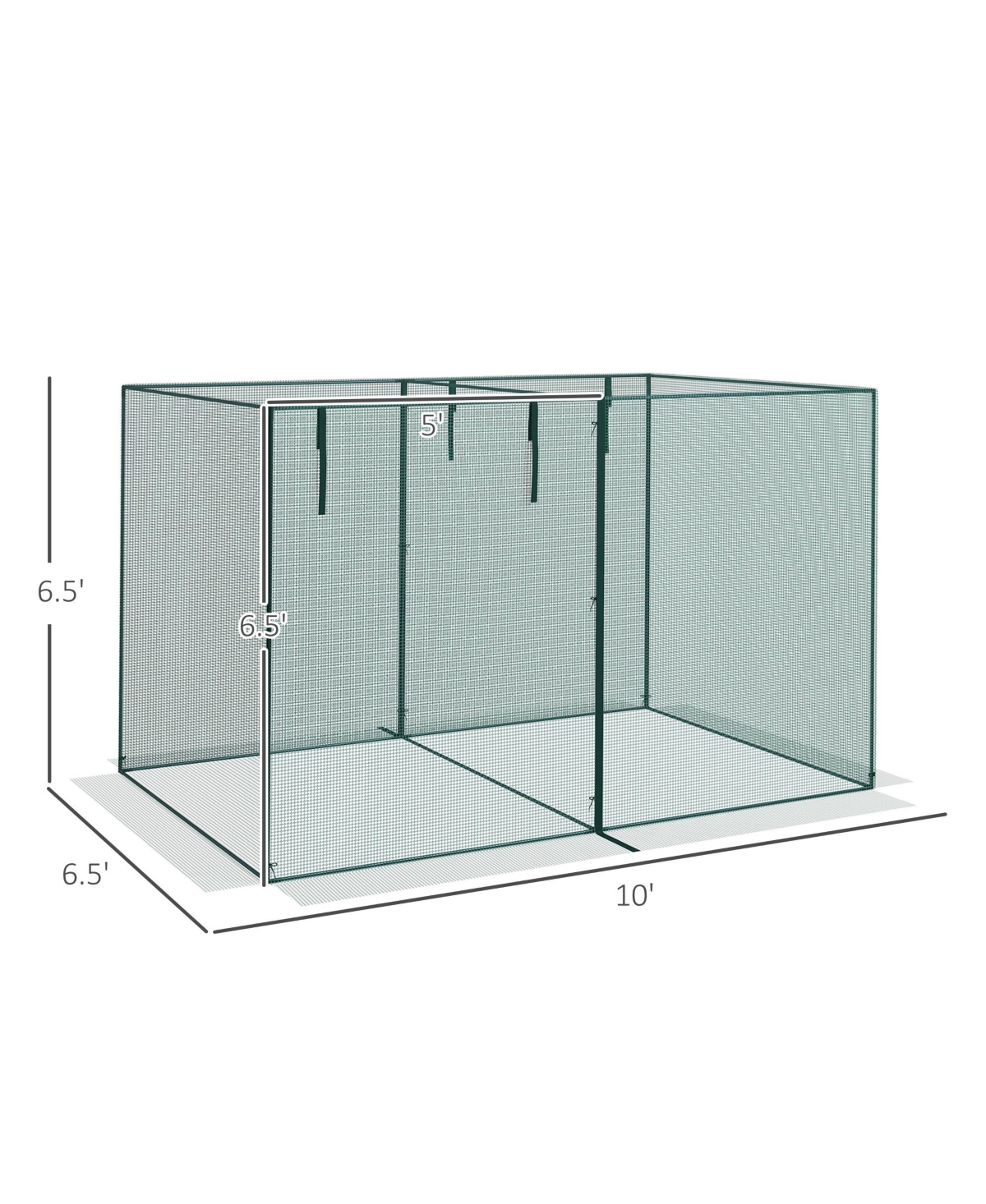 Streamdale Furniture Heavy Duty Hdpe Bird Proof Plant Protection Tent with Easy Access Door