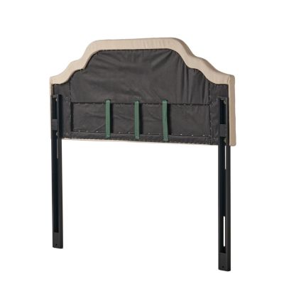 Contemporary Button-Tufted Upholstered Headboard with Nailhead Accents