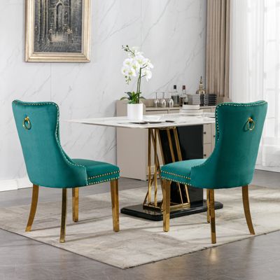 Set of 2  Velvet  Contemporary  Dining Chairs