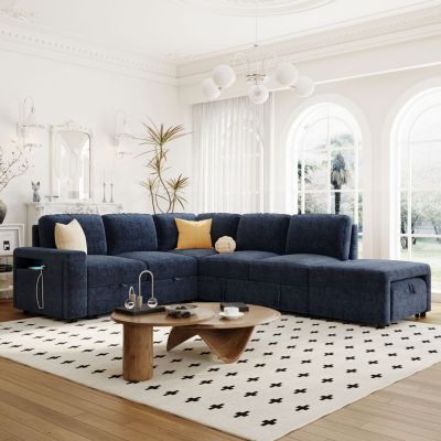Spacious and Functional 6-Seat L-Shaped Sofa