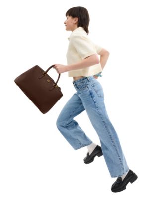 Legacy Large Pebble Leather Carryall 35 Satchel Bag