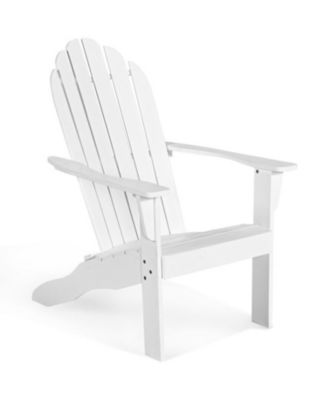 Acacia Wood Outdoor Adirondack Chair with Ergonomic Design