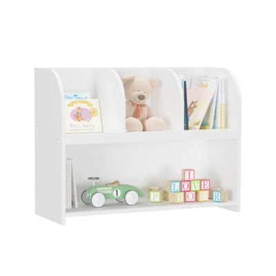 4-Compartment Kids Bookcase & Toy Organizer
