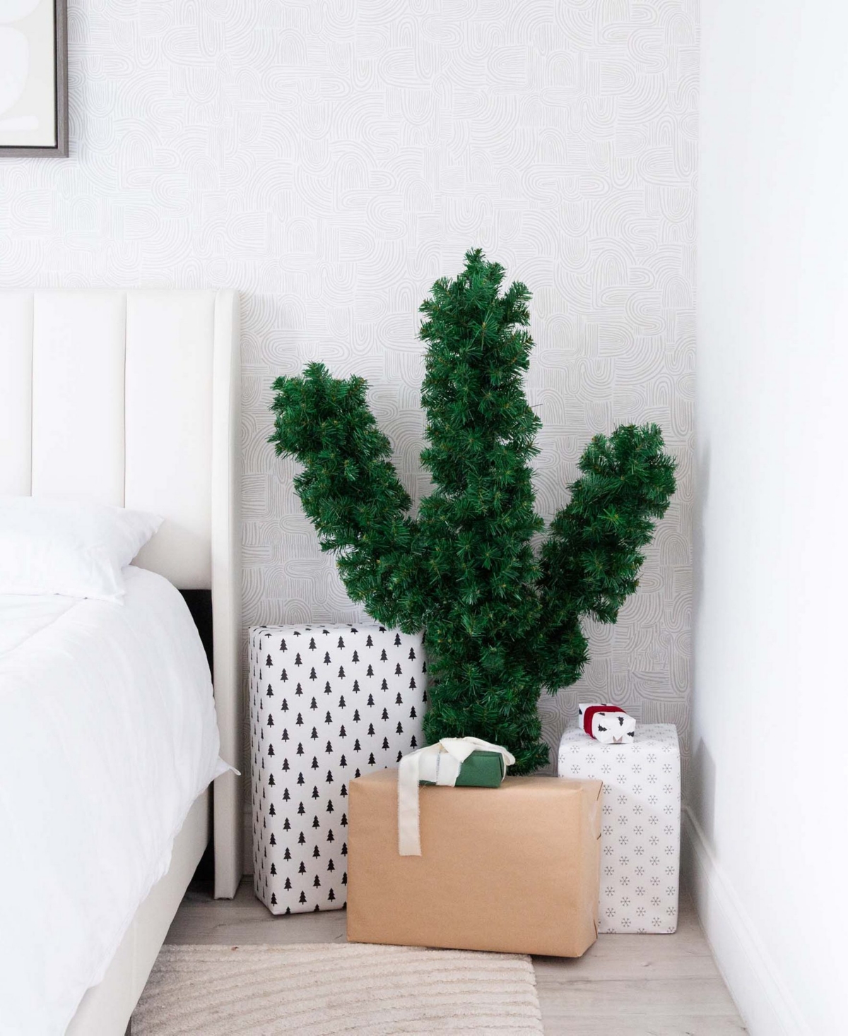Nearly Natural 4ft. Artificial Cactus Christmas Tree