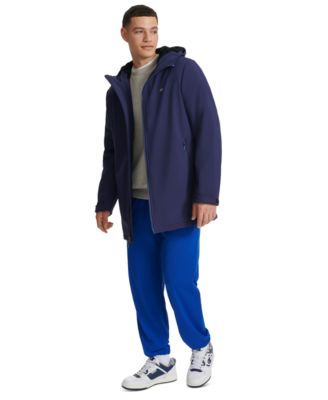 Men's Performance Hooded, Faux Sherpa-Lined Peacoat Jacket