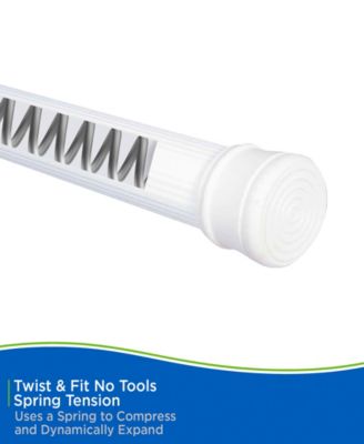 No Tools Spring Tension Utility Rod, 42-72"