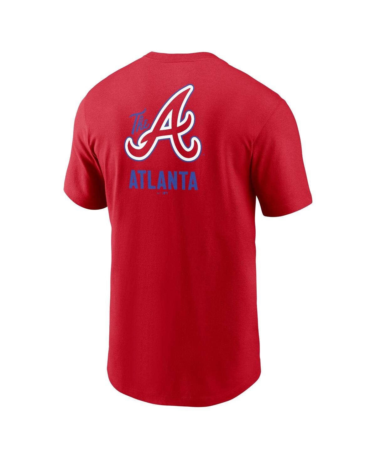 Nike Men'sAtlanta Braves City Connect 2-Hit T-Shirt - Red