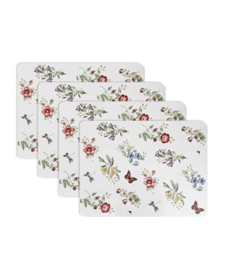 Lenox Butterfly Meadow All Over Cork Set of 4 Placemats - Macy's