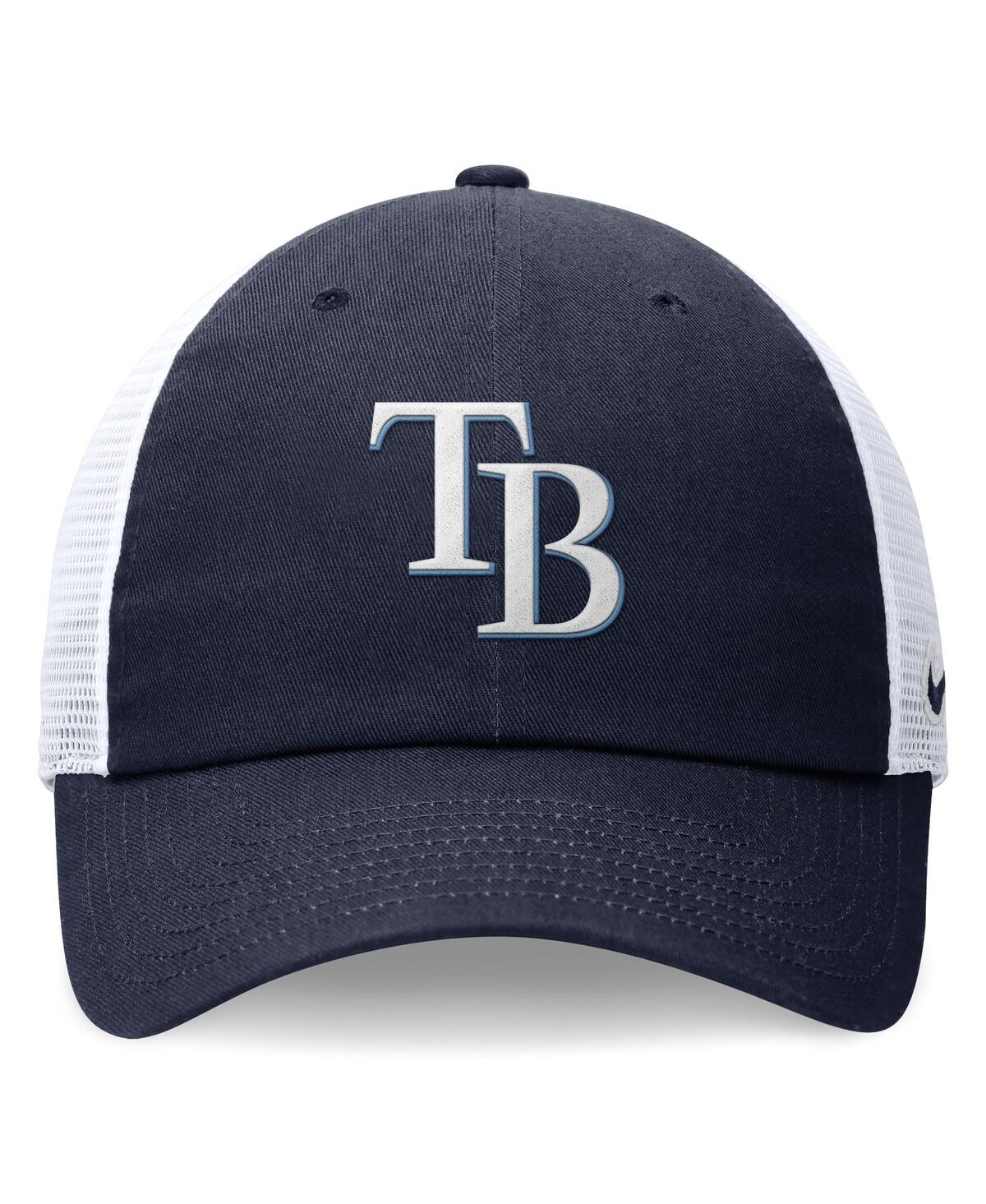 Nike Tampa Bay Rays Evergreen Club  Men's Mlb Trucker Adjustable Hat In Navy