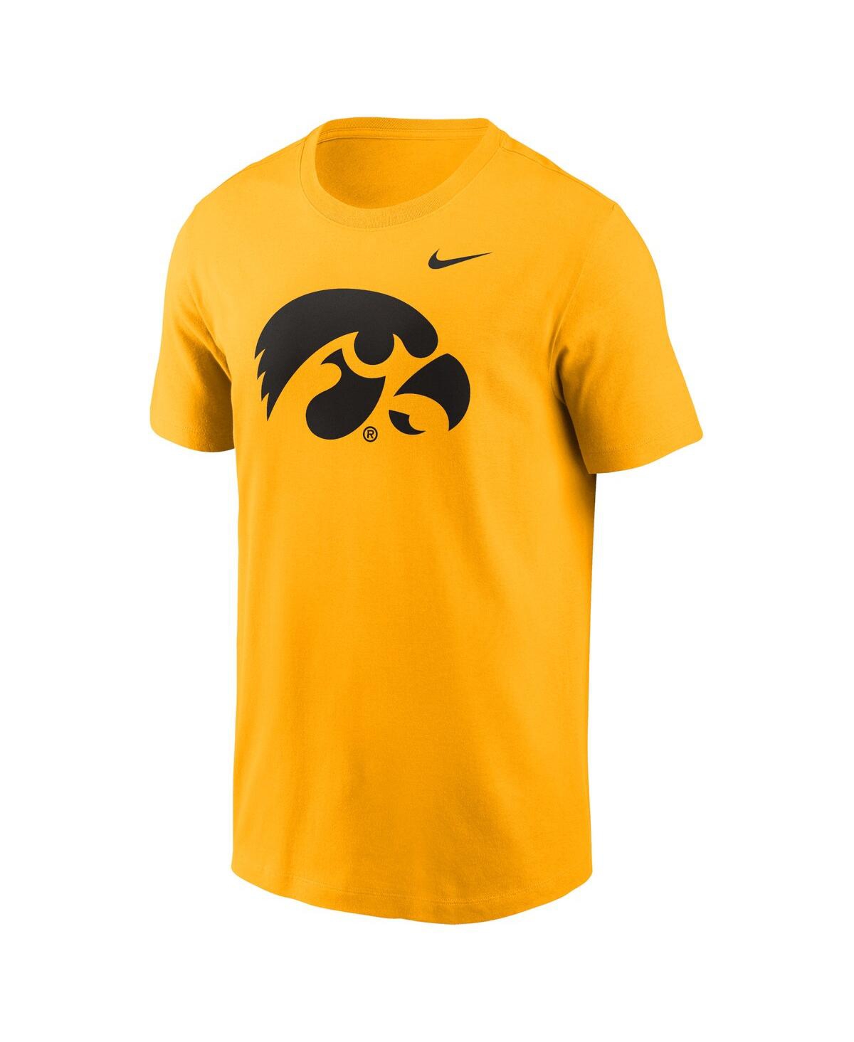 Nike Men's Iowa Hawkeyes Primetime Evergreen Logo T-shirt In Heather Gray