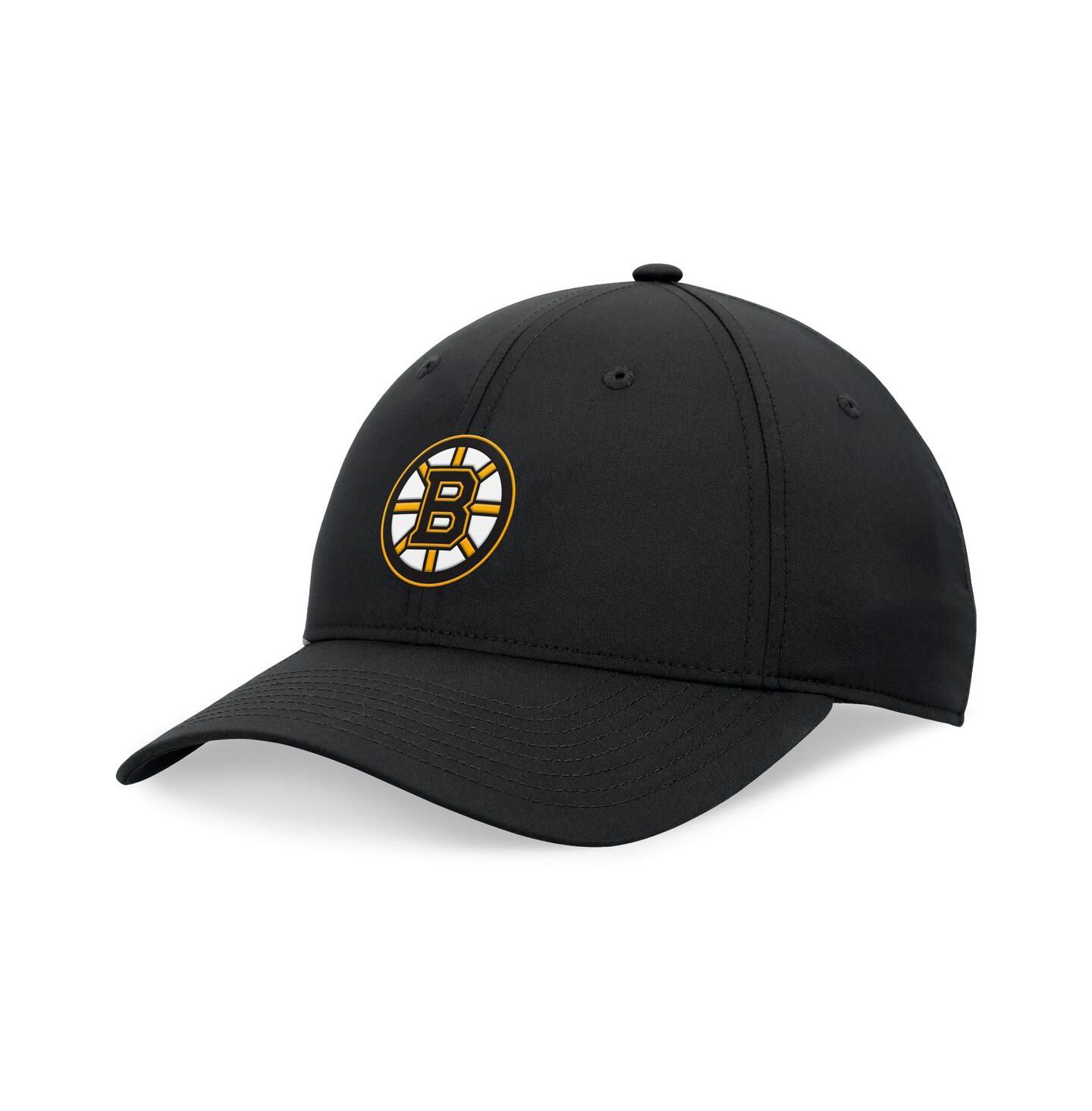 Мужская кепка Fanatics Signature Black Boston Bruins Front Office Ripstop Adjustable Hat — фото 1