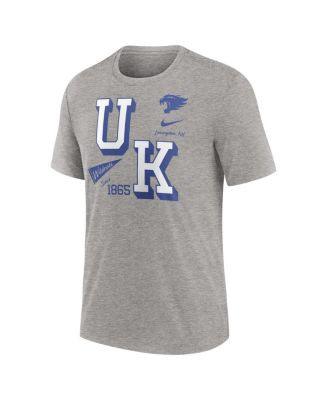 Men's Heather Gray Kentucky Wildcats Blitz Roll Call Tri-Blend T-Shirt