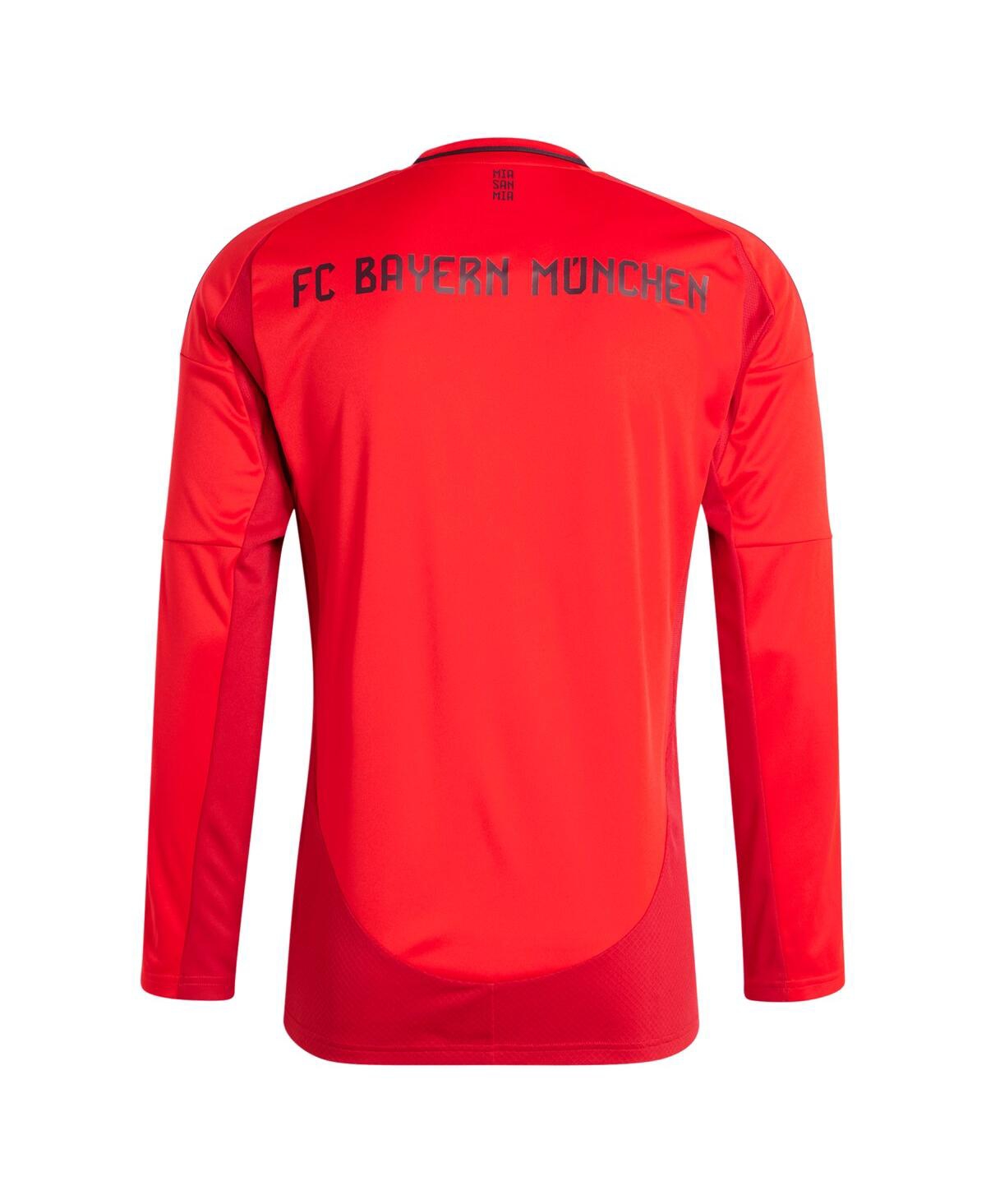 Adidas Men'sBayern Munich 2024/25 Home Replica Long Sleeve Blank Jersey - Red