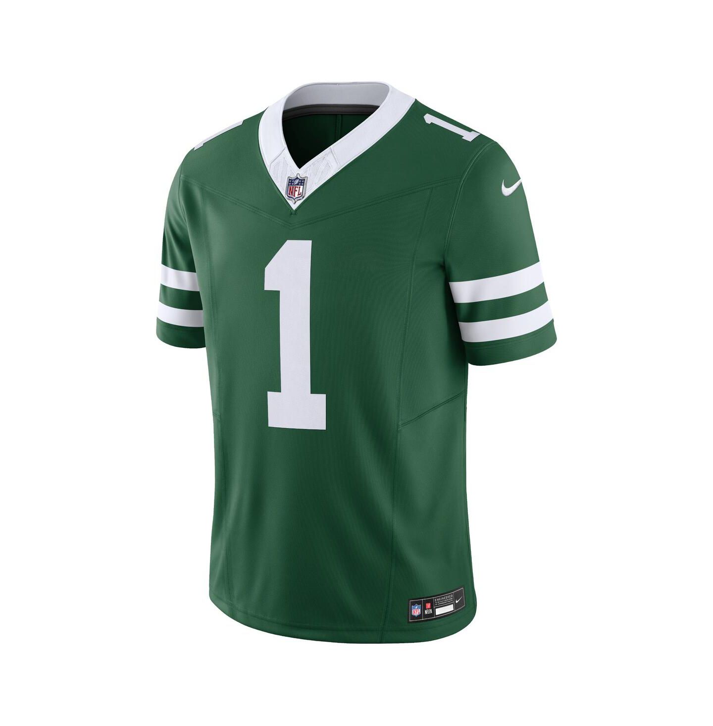 Мужской топ Nike Ahmad Sauce Gardner Legacy New York Jets Vapor F.U.S.E. Limited Jersey, цвет: Зелёный — фото 2