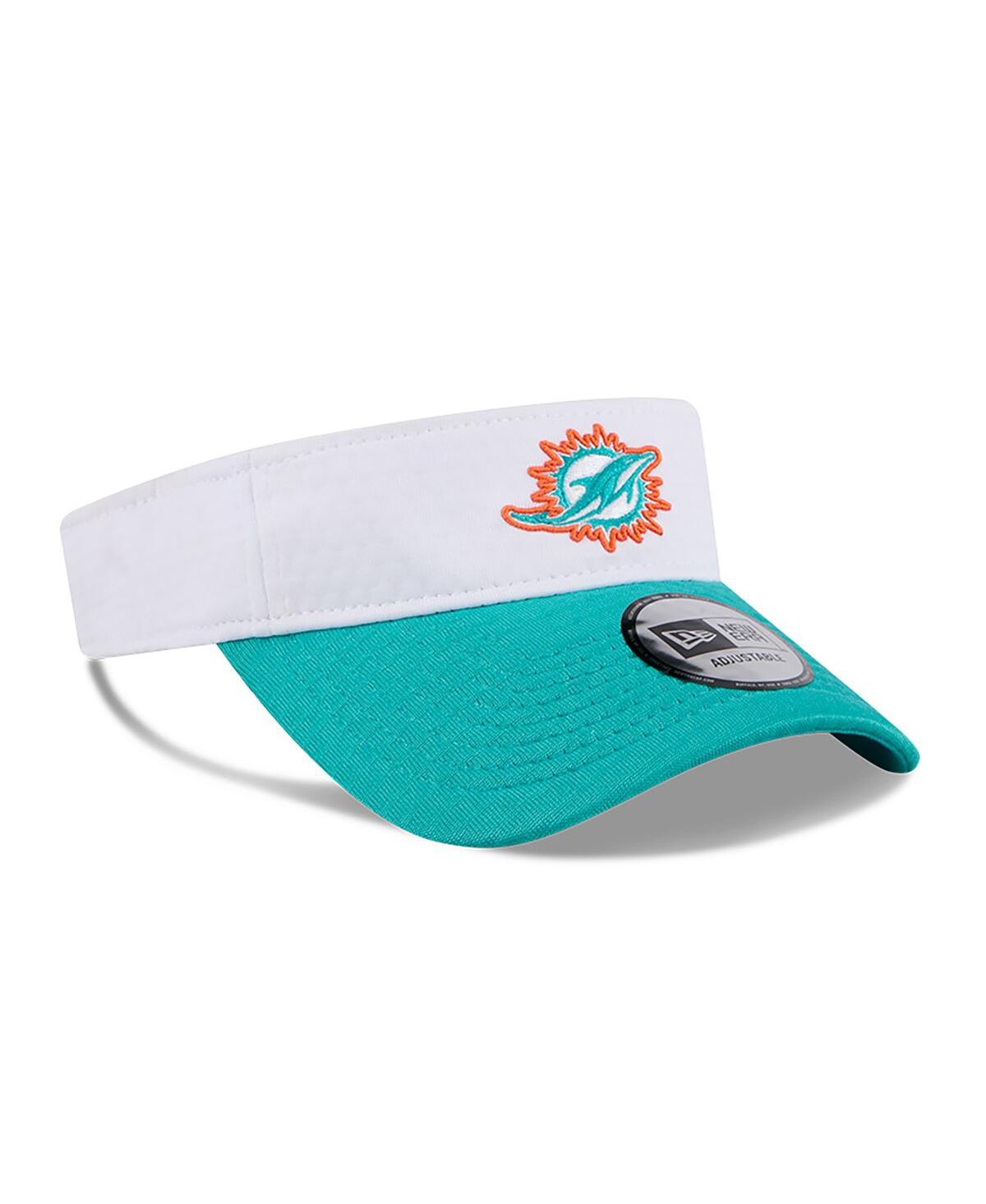New Era Men'sAqua Miami Dolphins 2024 Nfl Training Camp Adjustable Visor -Aqua