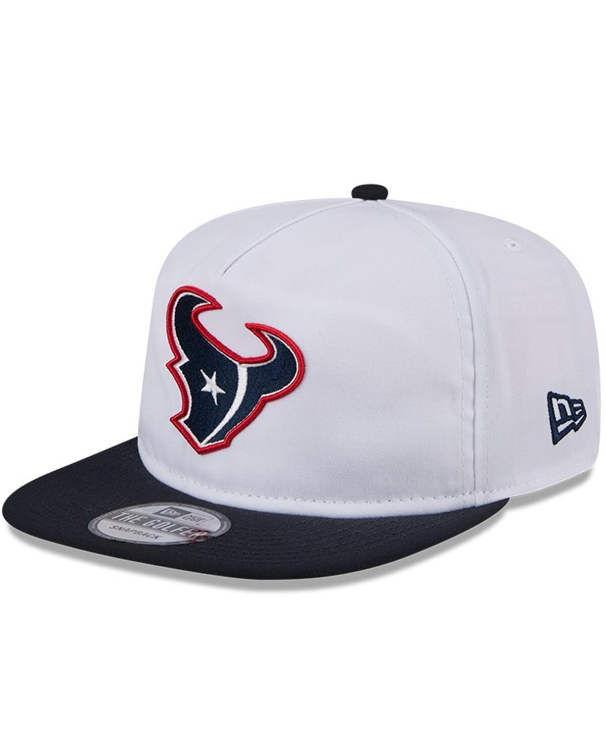 Men's White/Navy Houston Texans 2024 Nfl Training Camp Golfer Snapback Hat - White/Navy
