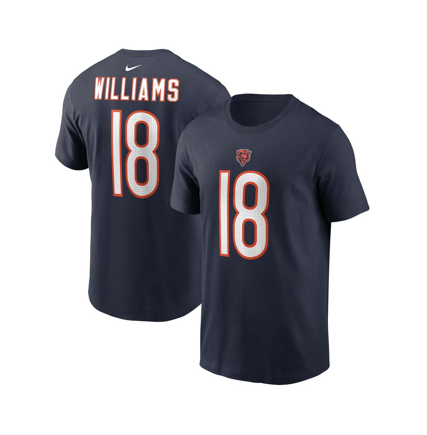 Детская футболка Nike Caleb Williams Navy Chicago Bears 2024 NFL Draft First Round Pick Fuse Name & Number — фото 1