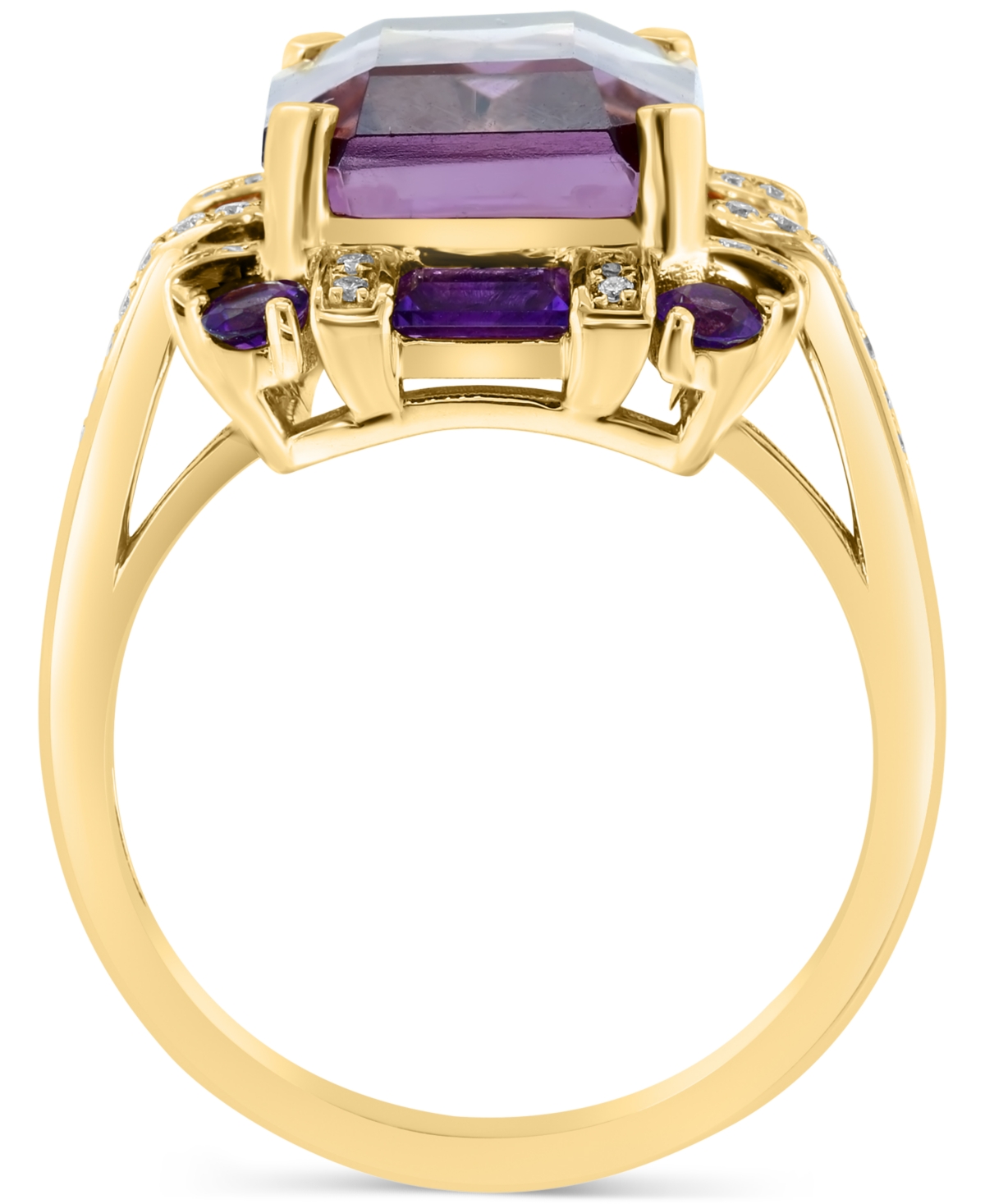 Effy Collection Effy Multi-gemstone (7-3/4 Ct. T.w.) & Diamond (1/8 Ct. T.w.) Ring In 14k Gold In Yellow Gol