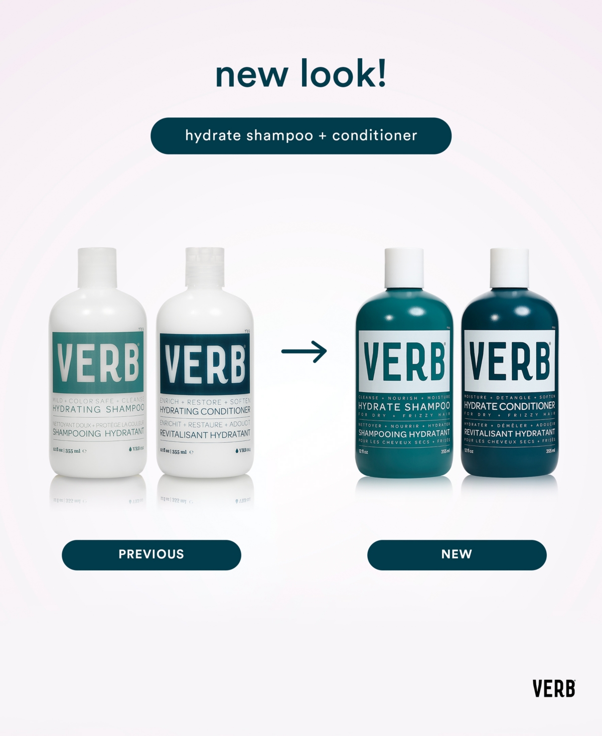 Verb Hydrate Shampoo For Dry, Frizzy Hair 12 oz / 355 ml In No Color