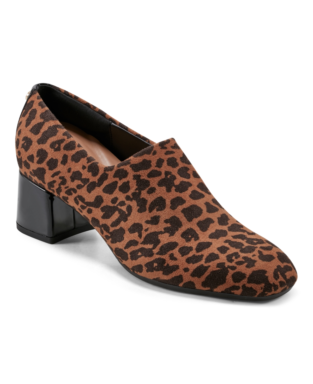 Women's Eflex Denisa Block Heel Slip-on Dress Pumps - Leopard