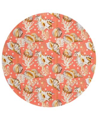 Seabreeze Washable SZ6 8'x8' Round Area Rug