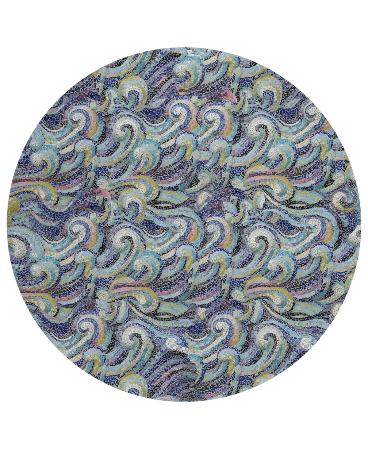 Dalyn Seabreeze Sz14 8'x8' Round Area Rug In Midnight
