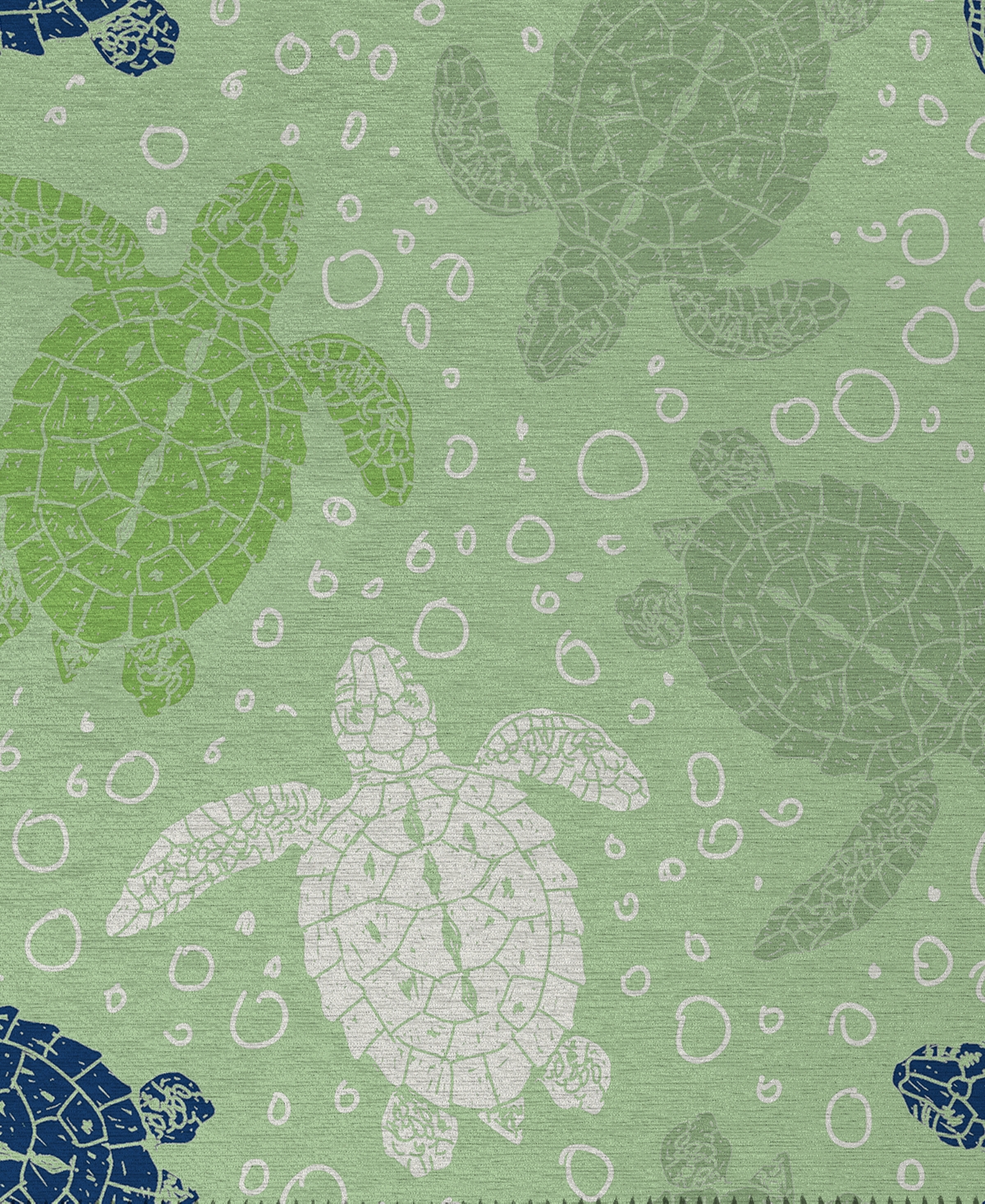 Dalyn Seabreeze Sz13 3'x5' Area Rug In Greenblue