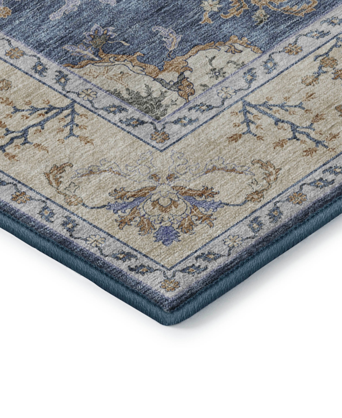 Dalyn Hatay Washable Hy9 2'3"x7'6" Runner Area Rug In Blue