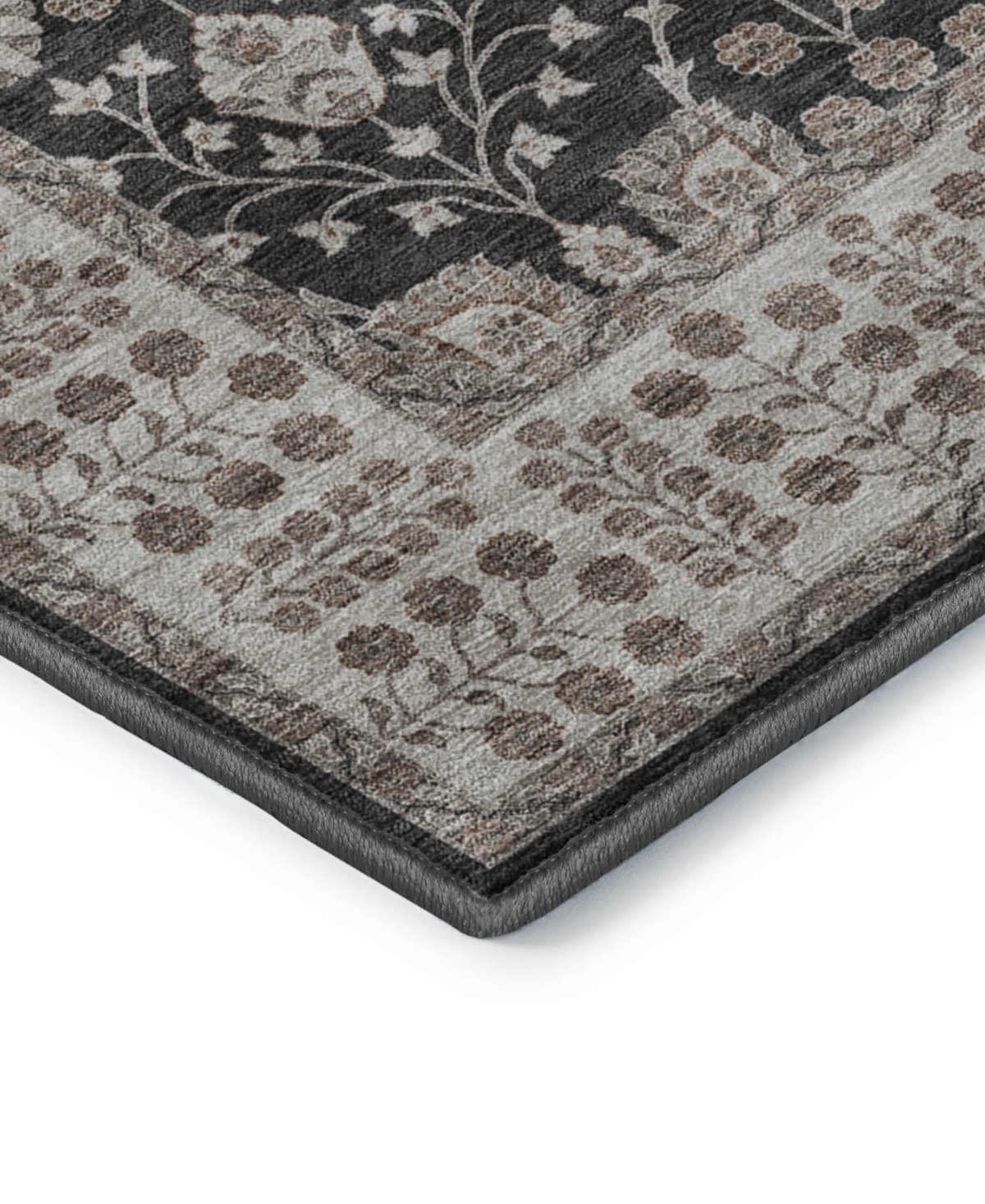 Dalyn Hatay Washable Hy8 5'x7'6"area Rug In Black