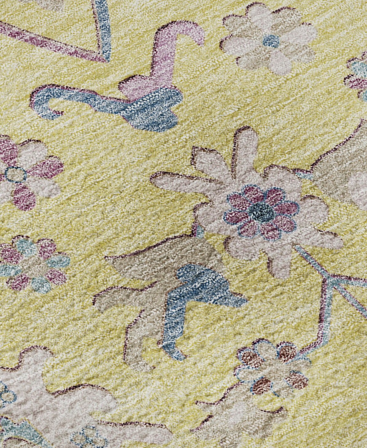 Dalyn Hatay Washable Hy7 9'x12' Area Rug In Yellow