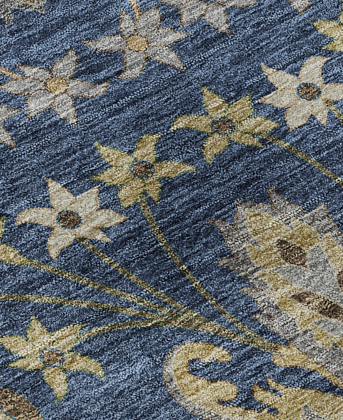 Dalyn Hatay Washable Hy6 2'3"x7'6" Runner Area Rug In Navy