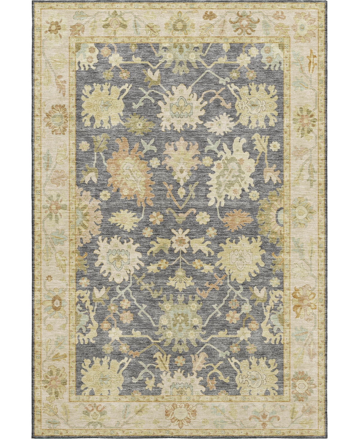 Dalyn Hatay Washable Hy2 3'x5' Area Rug In Gray