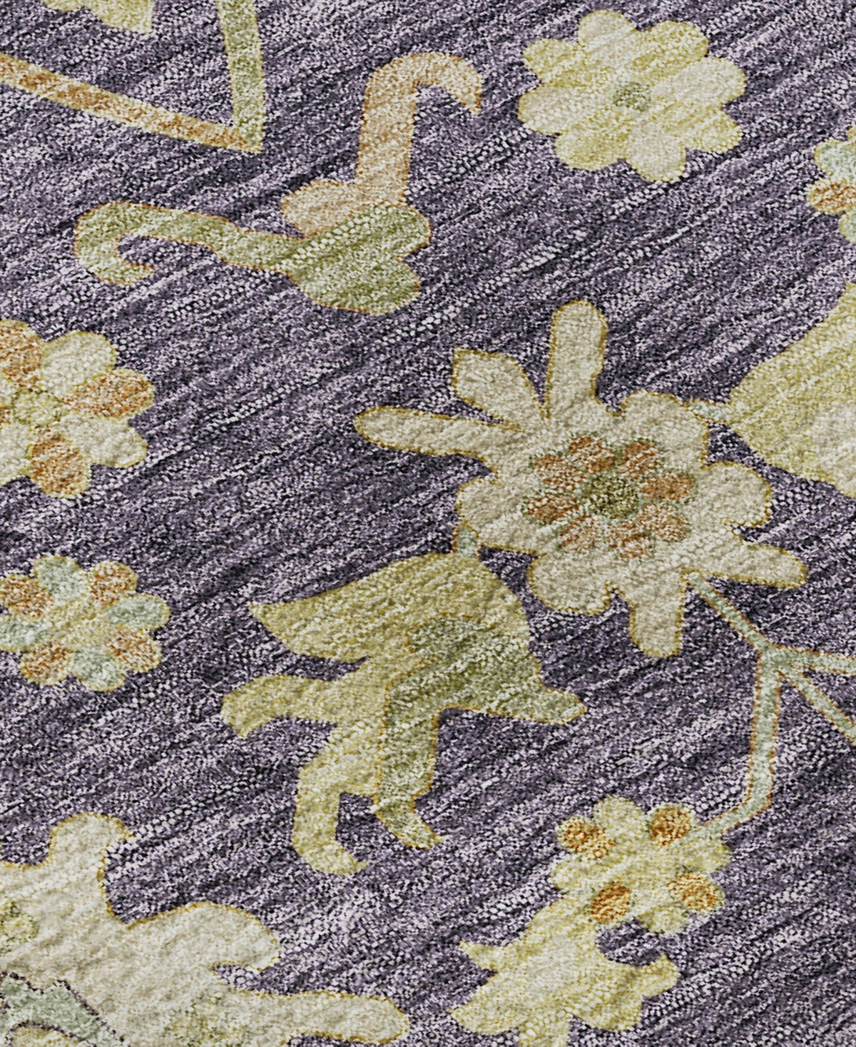 Dalyn Hatay Washable Hy2 2'3"x7'6" Runner Area Rug In Eggplant