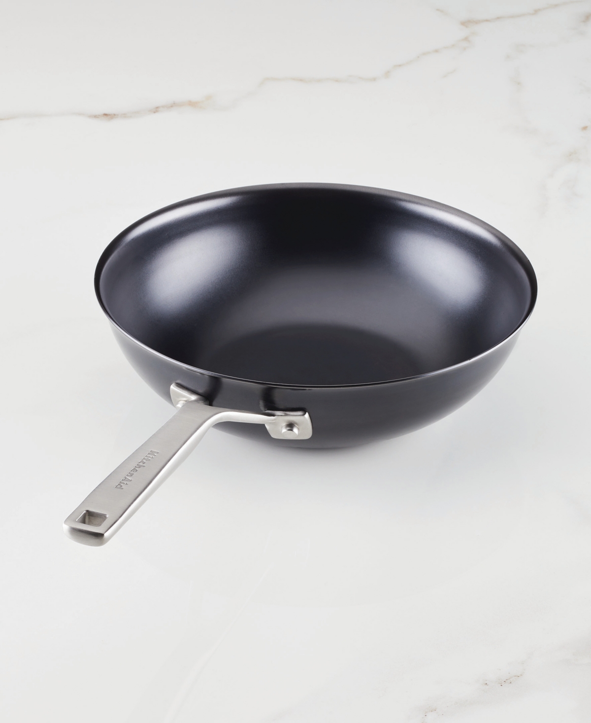 Kitchenaid Nitro 10" Carbon Steel Stir Fry Pan In Black