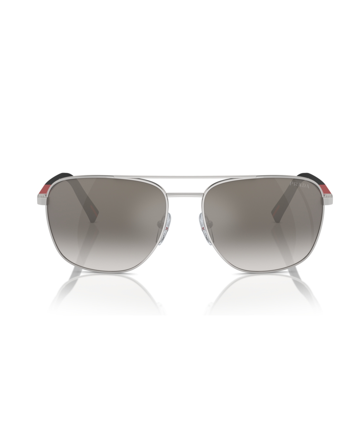Prada Men's Sunglasses, Ps 54zs In Silver