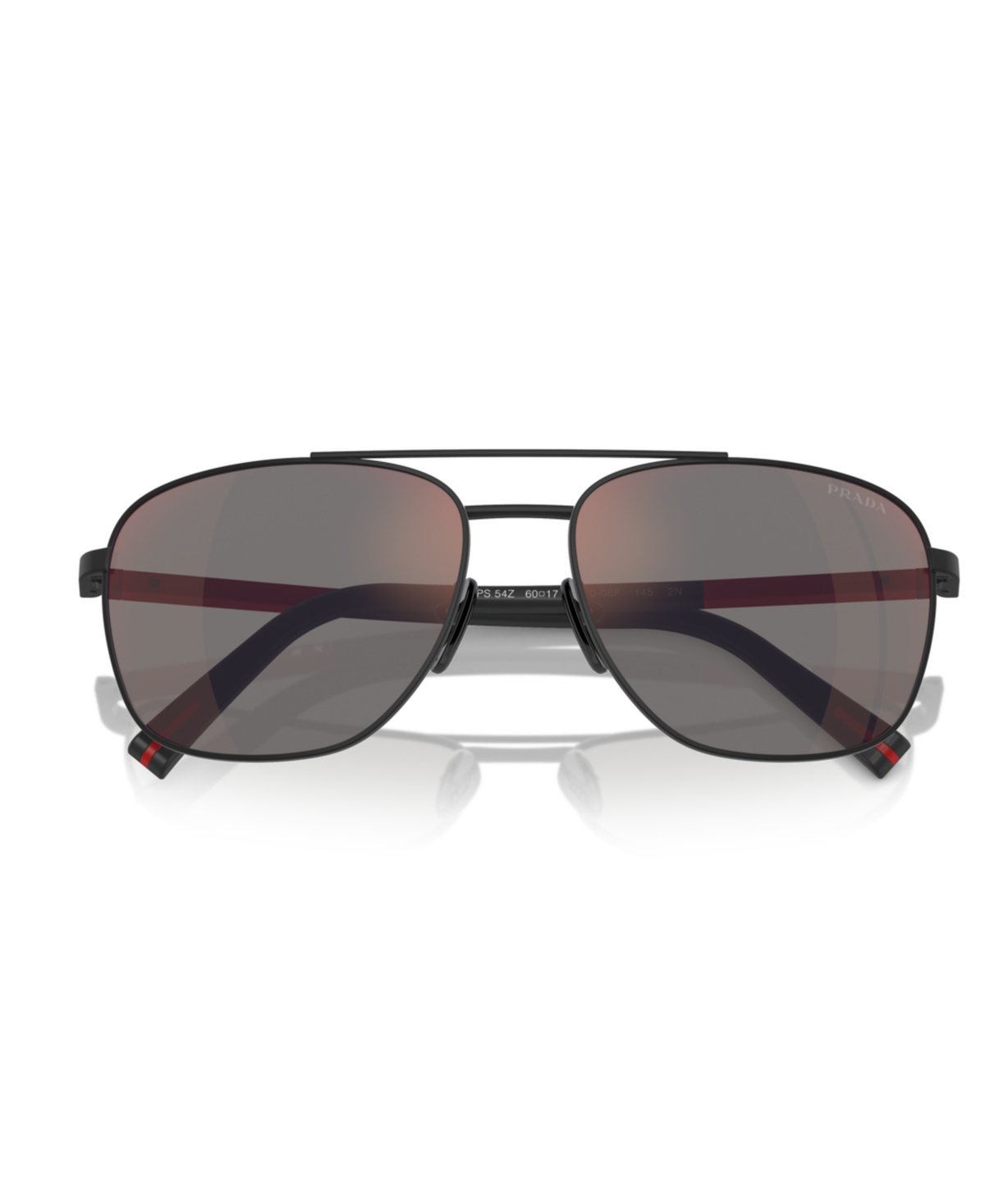 Prada Men's Sunglasses, Ps 54zs In Black Rubb